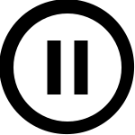 Pause Outline SVG Icon